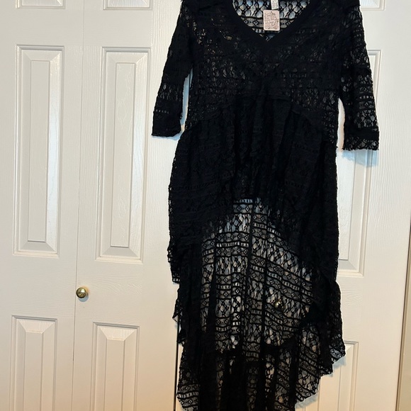 Free People Long Lace Top - Picture 1 of 4